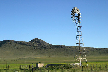 Image showing Old wind pump 