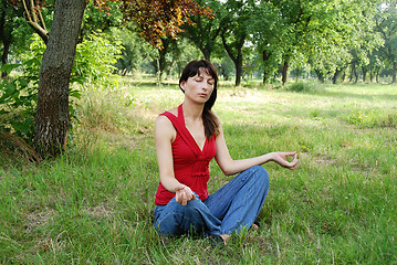 Image showing Woman meditation