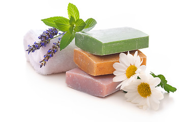 Image showing handmade soap bars