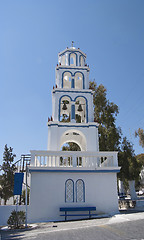 Image showing Greek Church Bell Tower