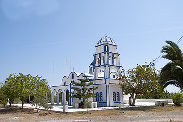 Image showing Greek Church and Campanile