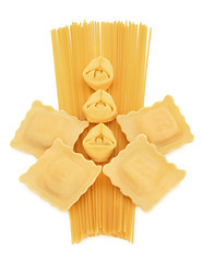 Image showing Spaghetti Tortellini and Ravioli Pasta  