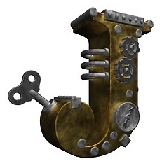 Image showing steampunk letter j