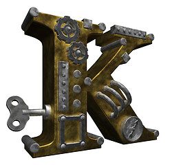 Image showing steampunk letter k