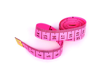 Image showing Measuring tape isolate on a white background