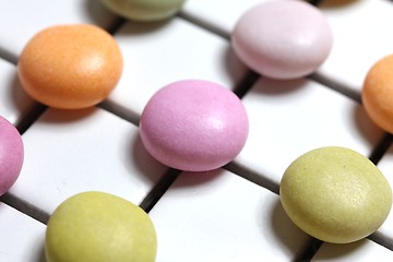 Image showing abstract sugar drops texture 