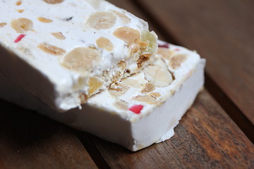 Image showing white nougat