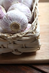 Image showing fresh garlic bulbs