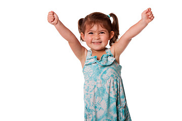 Image showing Funny happy little toddler girl