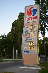 Image showing Lotos - gas station in Lithuania