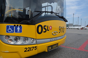 Image showing Bus transport on airport