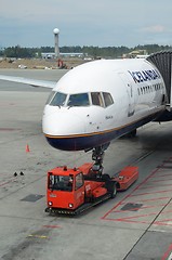 Image showing Icelandair ready for takeoff