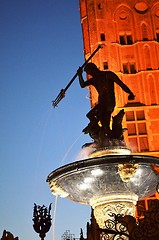 Image showing Neptune fountain - Gdansk