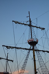 Image showing Rig of a sailing ship