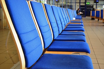 Image showing Row of chairs