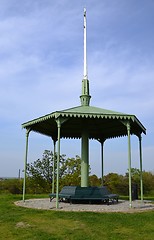 Image showing Bench with roof