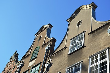 Image showing Front of old buildings