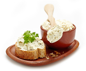 Image showing fresh curd cheese