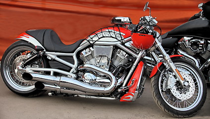 Image showing Harley Davidson orange