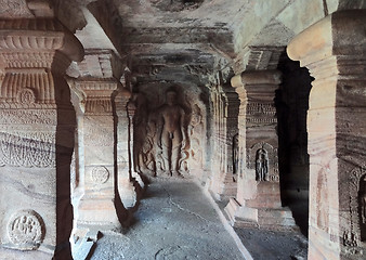 Image showing detail of the Badami Cave Temples