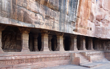 Image showing detail of the Badami Cave Temples