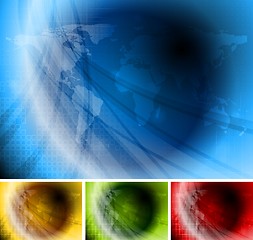 Image showing Hi-tech bright backgrounds 