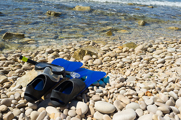 Image showing Snorkeling equipment