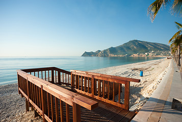 Image showing Beach promenade