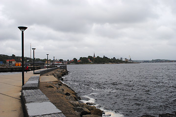 Image showing Waterfront in Larvik