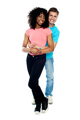 Image showing Full length portrait of love couple