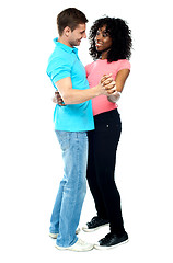 Image showing Attractive dancing couple in love