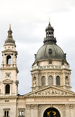 Image showing domes towers St. Stephen's Basilica Cathedral Budapest Hungary