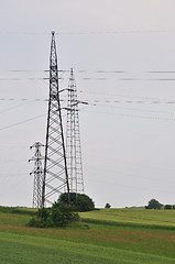 Image showing Electric pylon