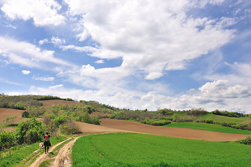 Image showing Female hiker