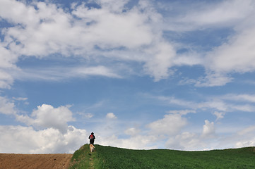 Image showing Female hiker