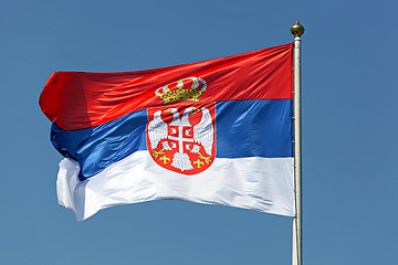 Image showing Serbian flag