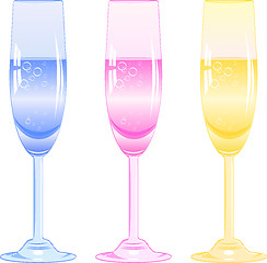 Image showing glasses of fizzy drink