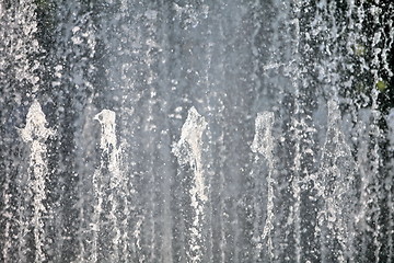 Image showing Fountain sprays water