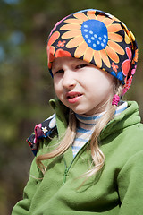 Image showing little girl in bandana