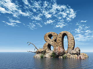 Image showing number eighty