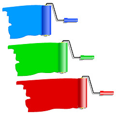 Image showing Three roller for painting. 