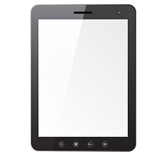 Image showing Tablet PC computer with blank screen