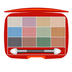 Image showing Eye shadows set.