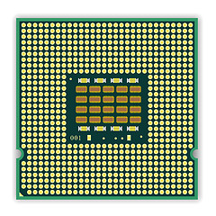 Image showing The  multi core   processor CPU computer