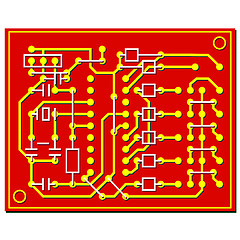 Image showing vector abstract circuit board
