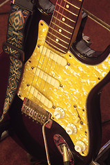 Image showing Detail of electric guitar