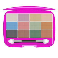 Image showing Eye shadows set