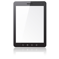 Image showing Tablet PC computer with blank screen 