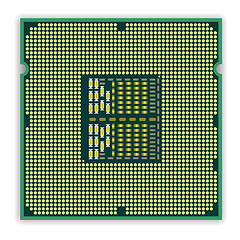 Image showing The modern multi core   processor CPU computer