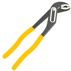 Image showing Pliers isolated on white background.